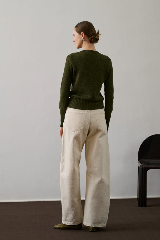 Pull Gipsy - Kaki - Laine - Femme