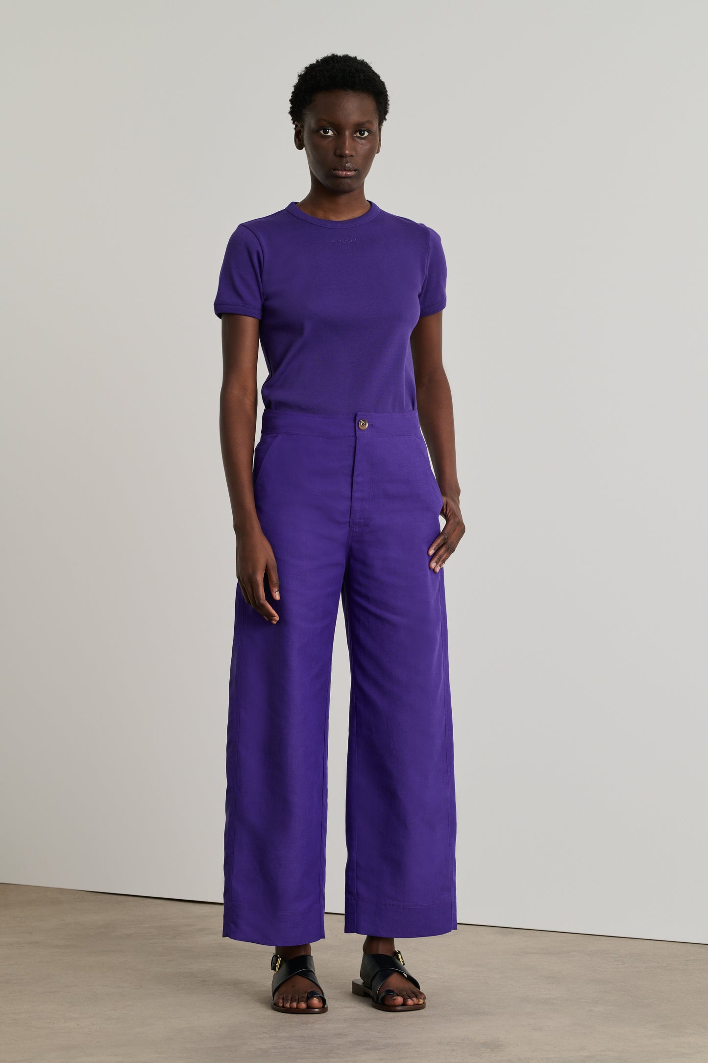 Tee-Shirt Aristide - Ultraviolet - Coton - Femme