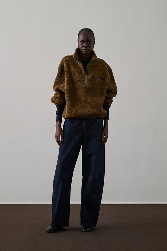 Sweatshirt Finlande - Kaki/Bronze - Femme