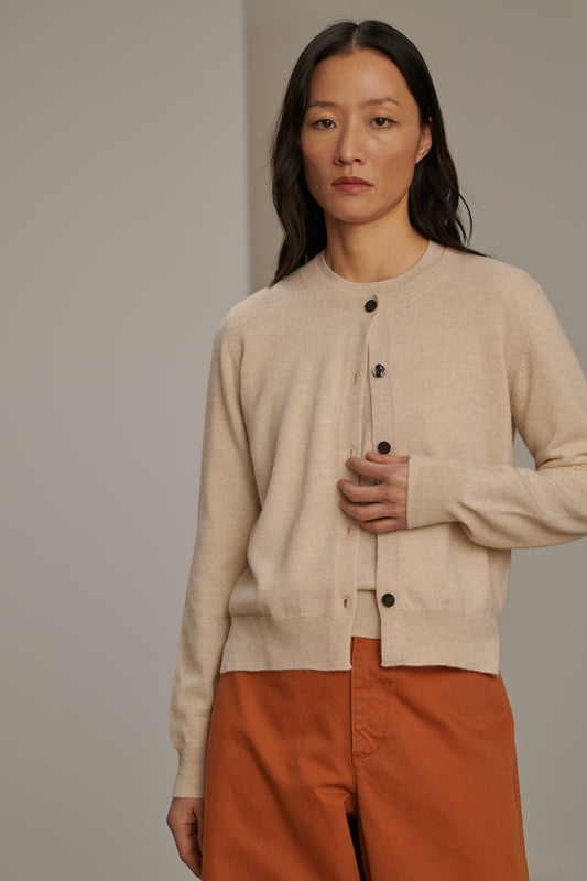 Cardigan Winner - Écru - Cachemire - Femme