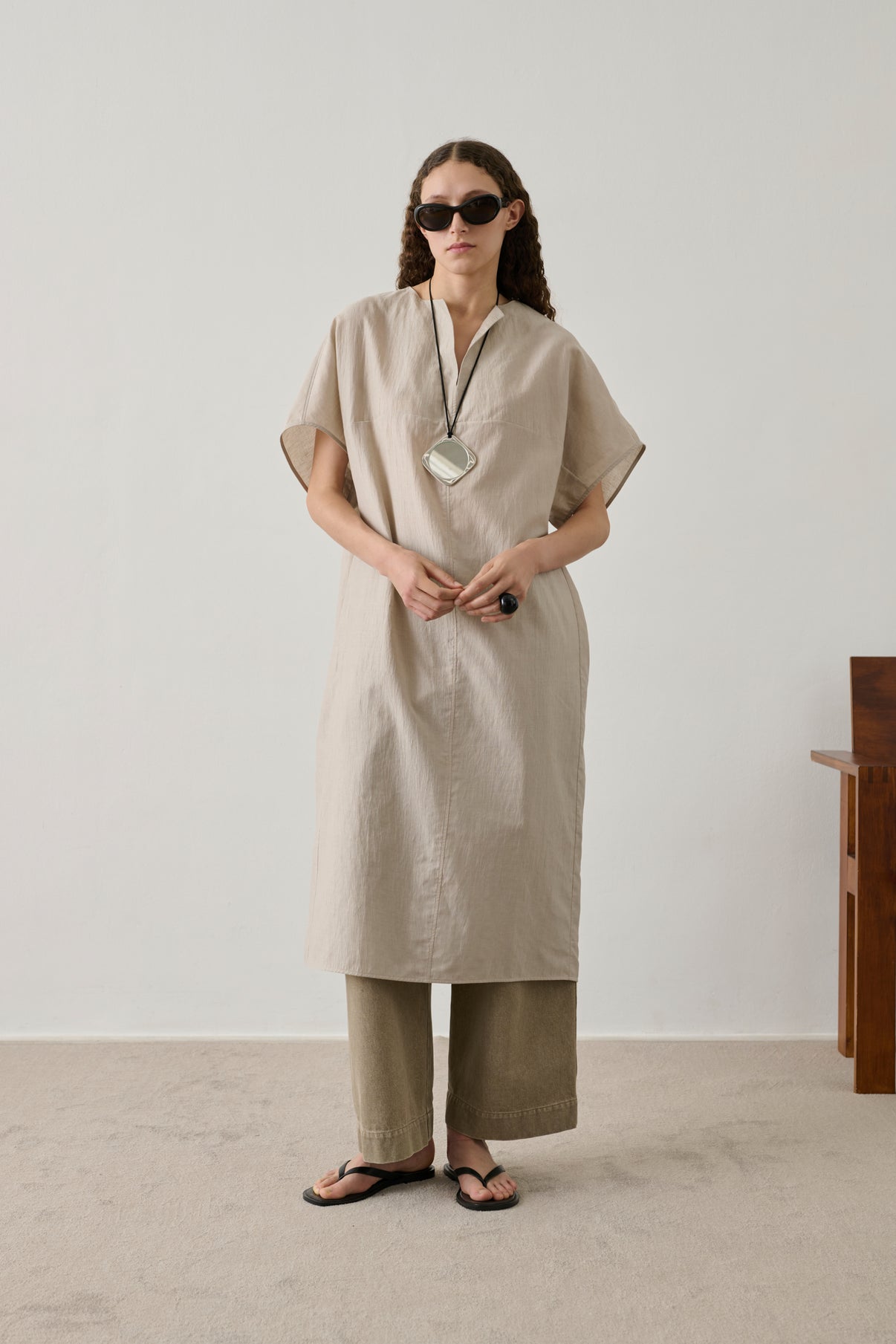 Robe Ilsa - Mastic - Femme vue 1