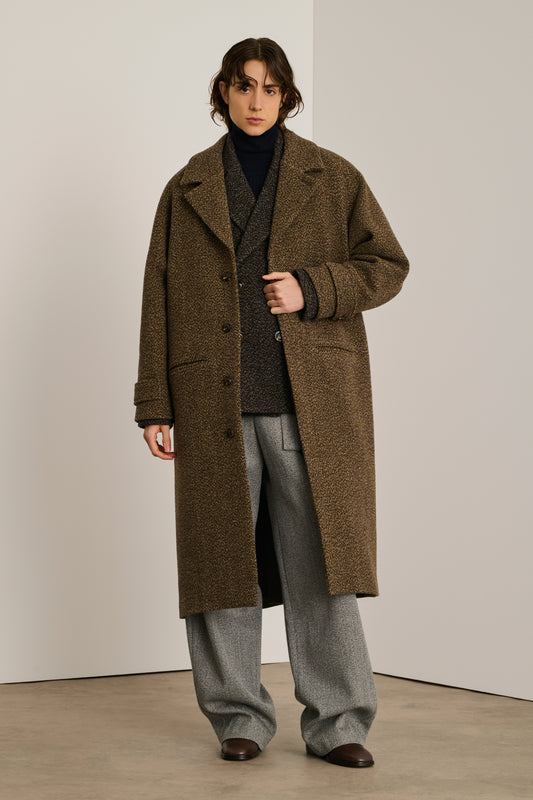 Manteau Brighton - Marron/Noir - Laine - Femme