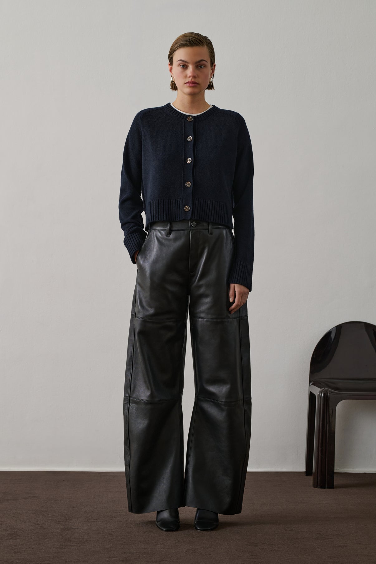 Cardigan Virginia - Navy - Laine - Femme vue 3