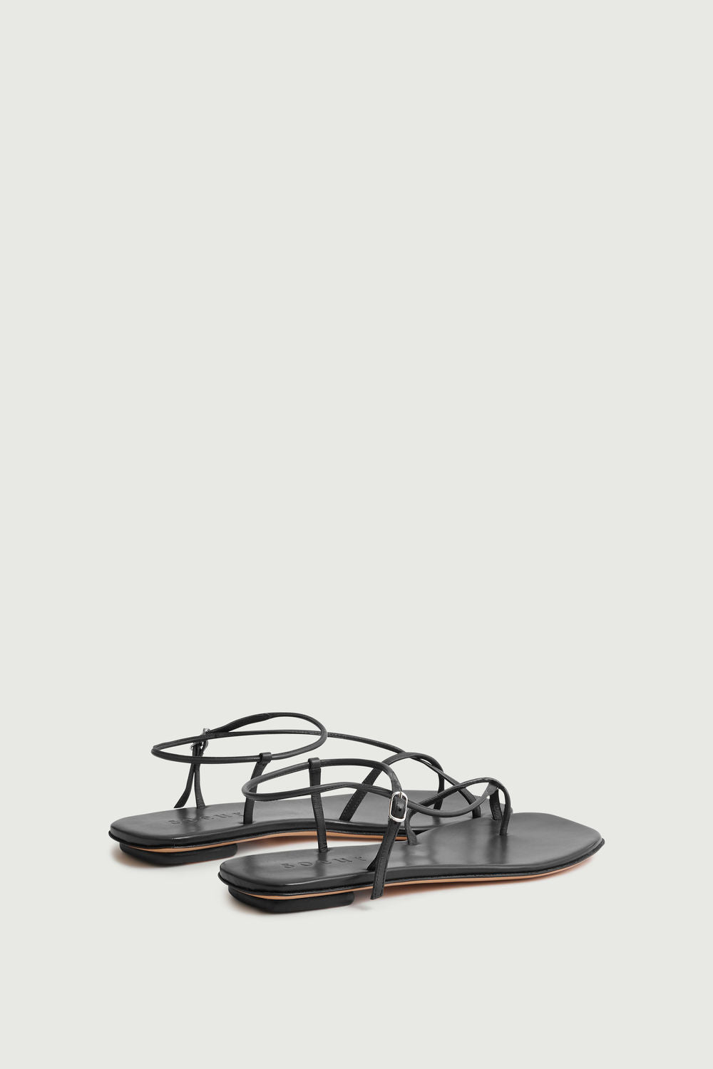 Sandales Rosalie - Noir - Cuir - Femme vue 3