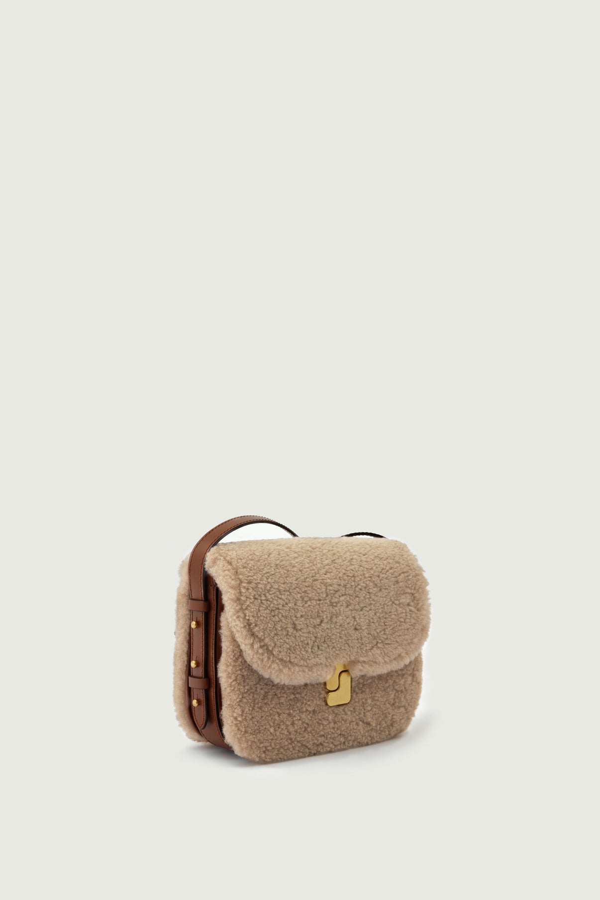 Sac Bellissima Mini - Sable/Noisette - Cuir - Femme vue 3